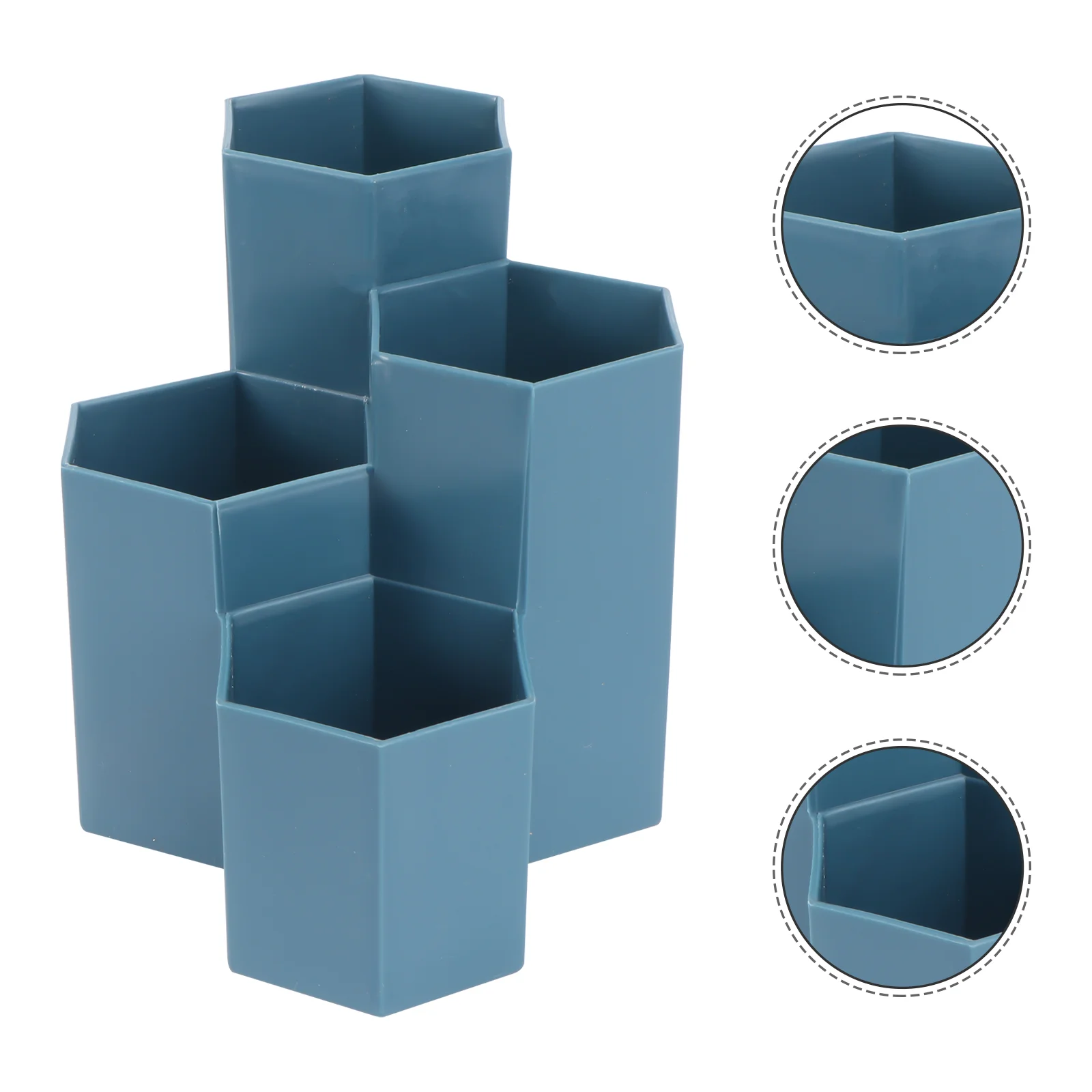 

Desk Organizer Desk Pen Holder Hexagon Pencil Cup Makeup Brush Holder Desktop Storage Organizer