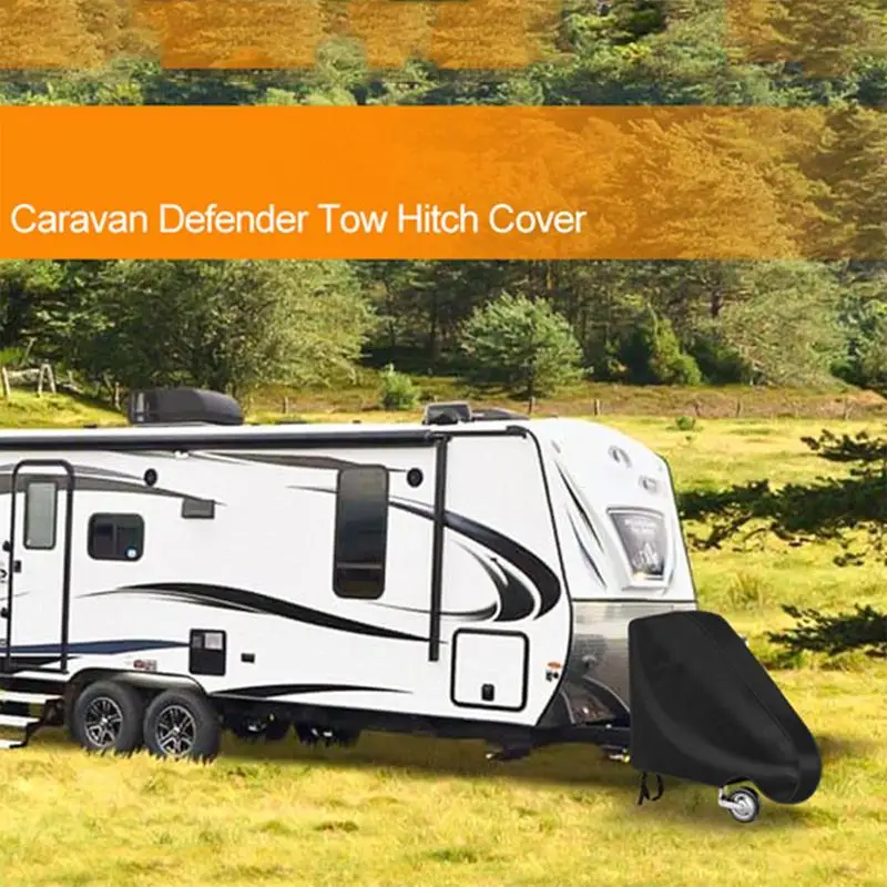 

Universal Caravan Hitch Cover Waterproof Dustproof Trailer Tow Ball Coupling Lock Cover Rv Hitch Shade Tongue Jack Covers