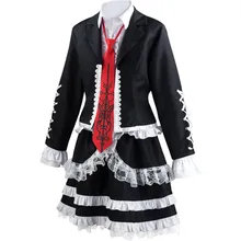 Costume de Cosplay pour filles, Anime DanganRonpa, yasuhiro, taeko, Celestia Ludenberg, vêtements scolaires Lolita pour femmes 