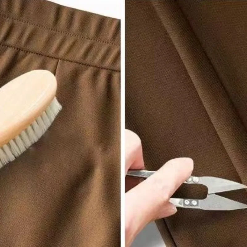 2023 Autumn and Winter Women's High Waist Patchwork Pockets Slim Solid Color Fashion Casual Elegant Commuter Micro Pull Pants