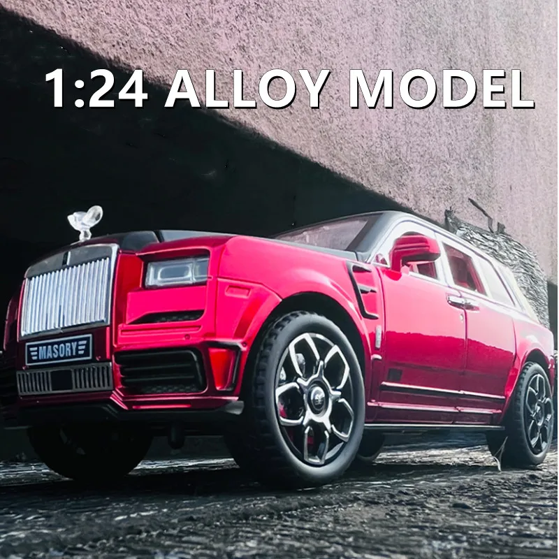 1:24 Rolls Royce Suv Cullinan Masory Lega Luxy Modello Di Auto Diecast Metallo Giocattolo Modello Di Auto Simulazione Suono E Regalo Leggero