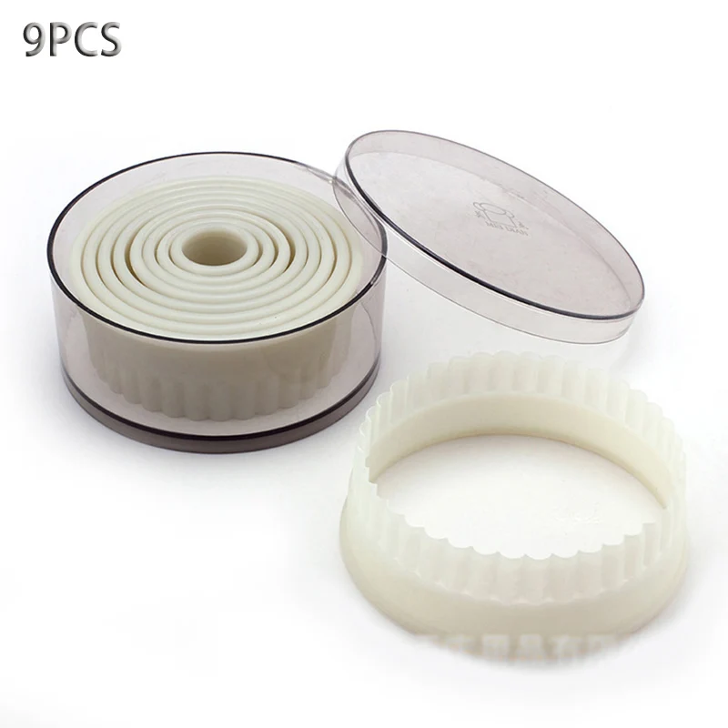 

9 шт./набор, круглые квадратные нейлоновые пластиковые формочки для печенья