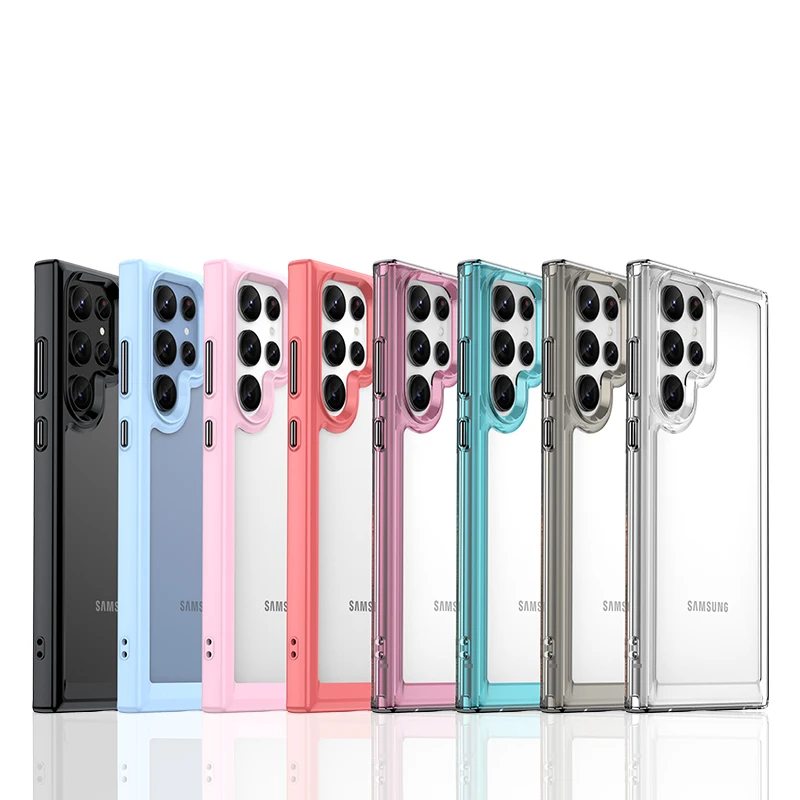 Per Cover Samsung Galaxy S22 Ultra Case Samsung S22 Ultra Capas Clear Trasparente Colore Fundas Samsung S23 S22 Plus Ultra Cover