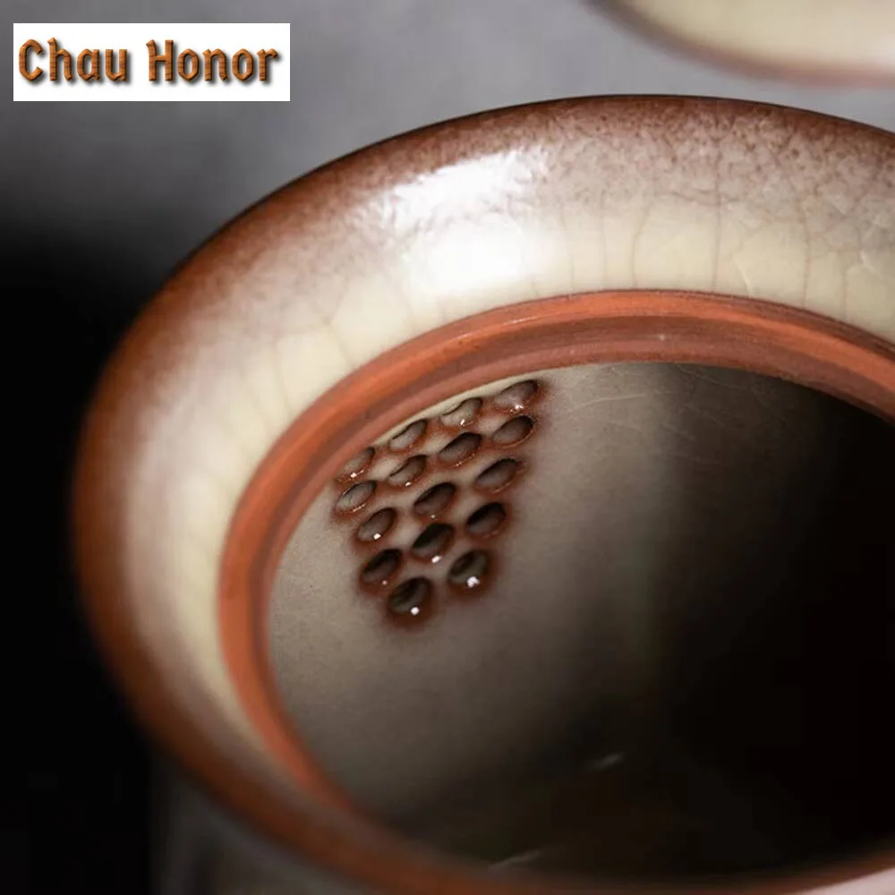 240ml Longquan Celadon Hand Grasping Teapot Inheritance Ge Kiln Porcelain Pot High Grade Brewing Tea Kettle Kung Fu Teaset Gifts