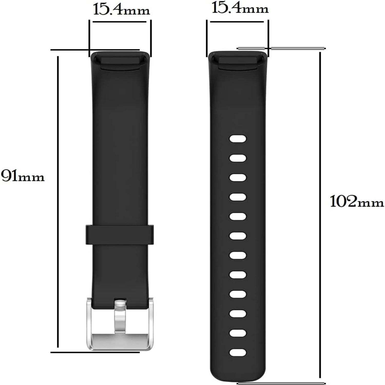 Luxe Women's Replacement Silicone Bands Compatible with Luxe Smartwatch for Active Lifestyle and Fashion