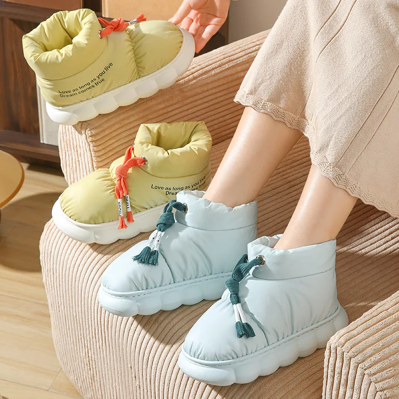 thumbnail: Dames Snowboots Warme Comfortabele Slip-On Winter Schoenen - Outdoor Voor Vrouwen 2026