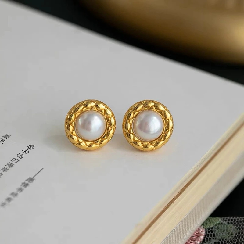 Antique natural pearl and diamond drop earrings | DB Gems