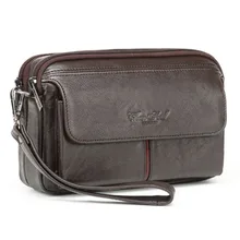 

Men Business Clutch Bags Vintage Genuine Leather Mobile Phone Case Cigarette Purse Pouch Male Handy Bag Card Holder Wallet