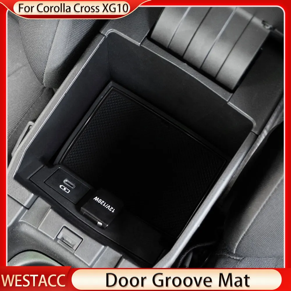 Dust-Proof Car Door Groove Mats with Cup Cushion and Gate Slot Accessories