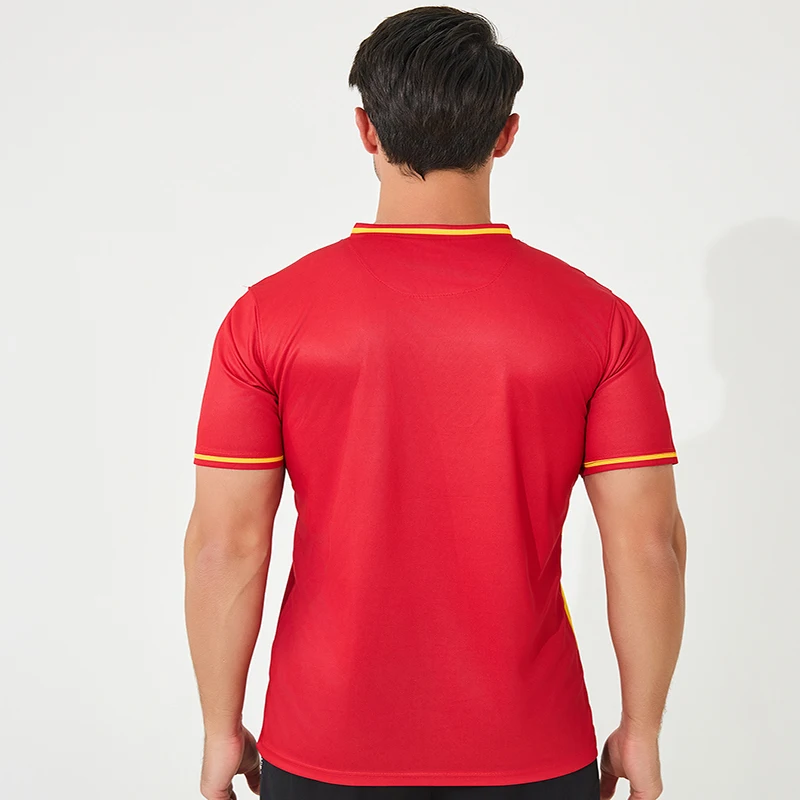 Spain Jersey Back Spain Soccer Jersey Good Quality Short-sleeved