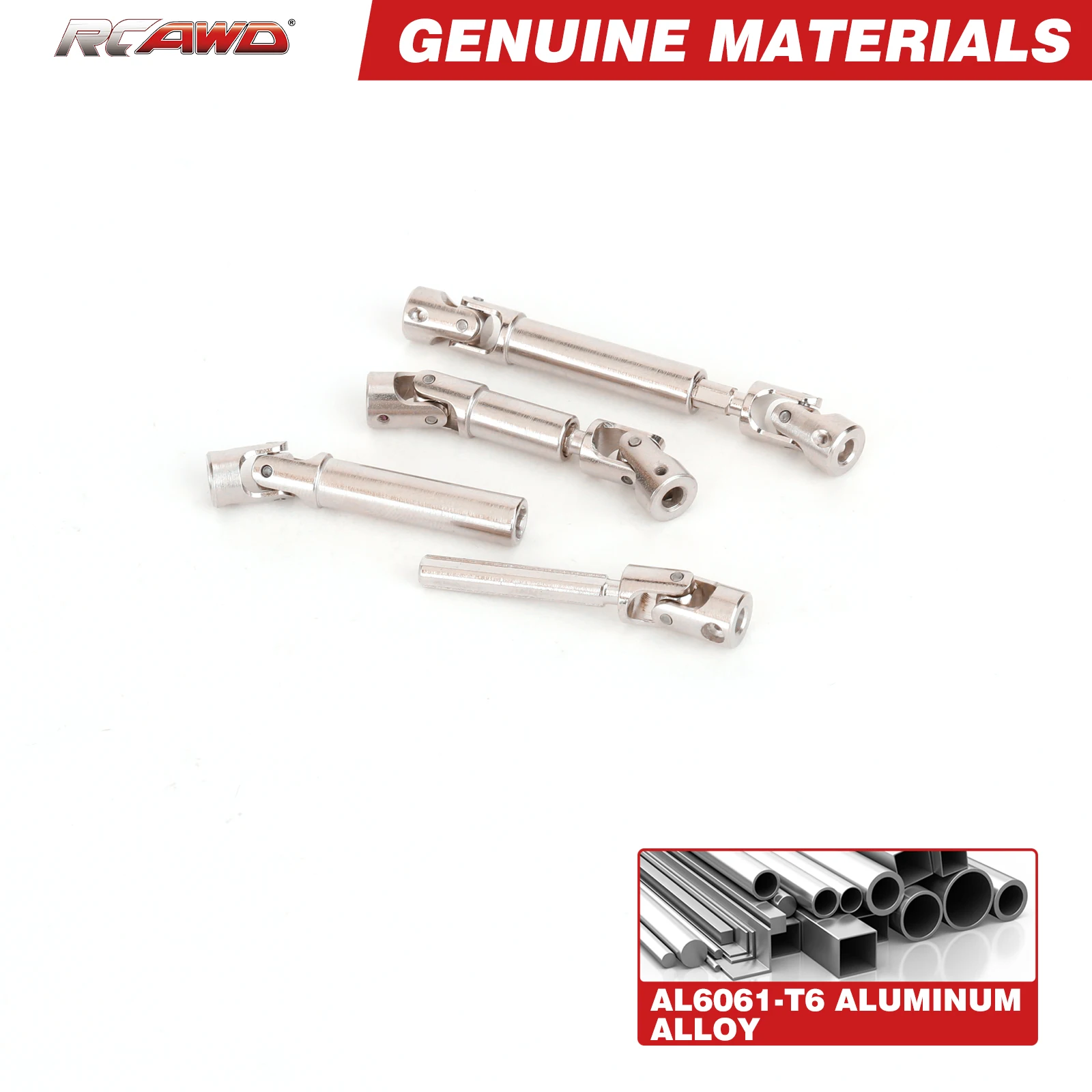 Arbre transmission RC alliage alu RCAWD pour HOBBY PLUS ARKTOS CR-18P 1/18