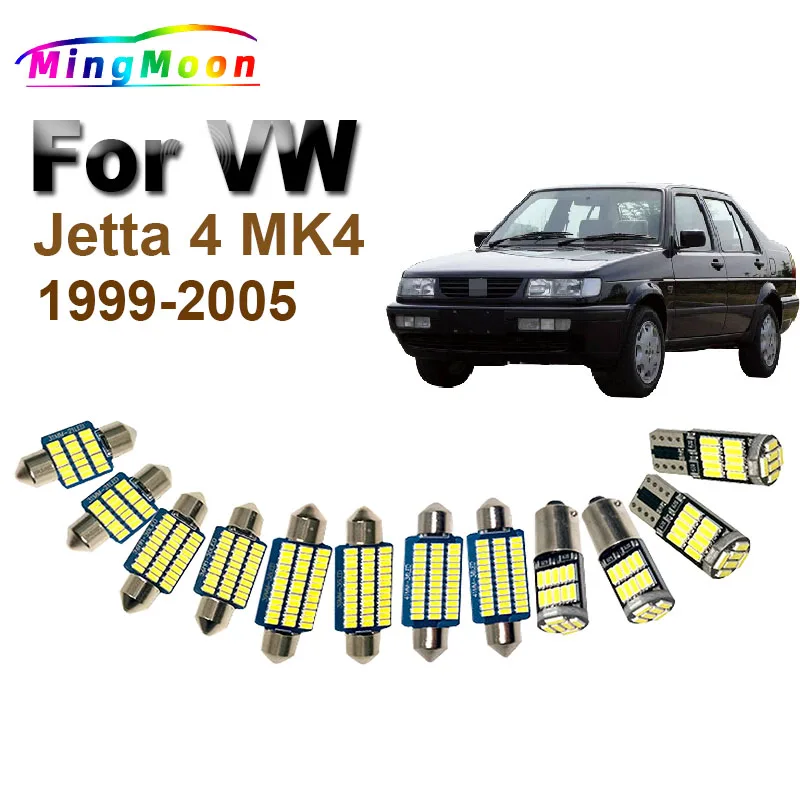 

14Pcs Canbus For VW Volkswagen Jetta 4 MK4 1999 2000 2001 2002 2003 2004 2005 LED Bulbs Interior Map Trunk Dome Light Kit