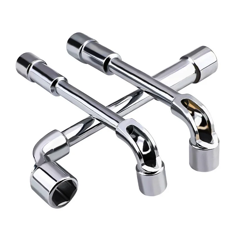 Hardware Tools - Mirror Perforated Wrench - L-shaped Elbow Socket Wrench -7-shaped Milling Mouth Manual Pipe Wrench 2