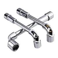 Hardware Tools - Mirror Perforated Wrench - L-shaped Elbow Socket Wrench -7-shaped Milling Mouth Manual Pipe Wrench 2