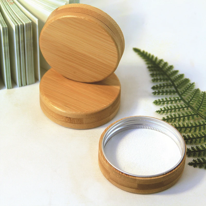 Многоразовые бамбуковые деревянные крышки чашка с широким горлышком крышка для