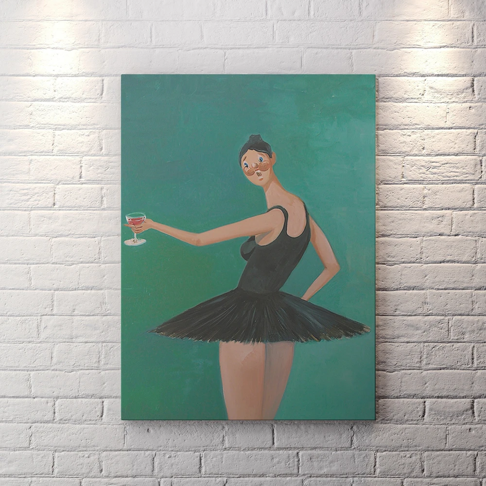 Kanye West Canvas Painting Runaway Beautiful Dark Twisted Fantasy Ballerina  Fine Art Poster Print Wall Picture Living Room Decor - AliExpress, image size:1000x1000