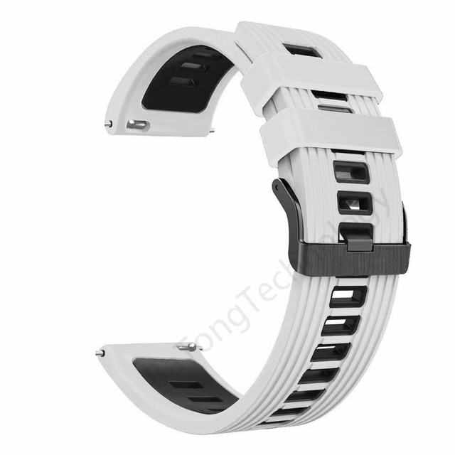 release 22mm Sport Silicone Strap For Samsung Galaxy Watch 46mm/Watch3 45mm Smartwatch Band Replacement Watchband Bracelet