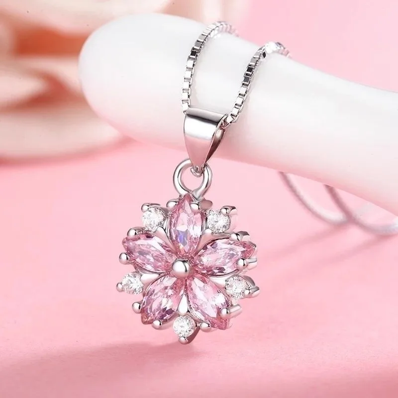 925 Silver Necklace with Zircons - Styling