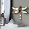 Butterfly Wall Hanging Insect Mirror Background Wall Mirror Metal Retro Insect Wing Dragonfly Butterfly Modern Home Decoration 3
