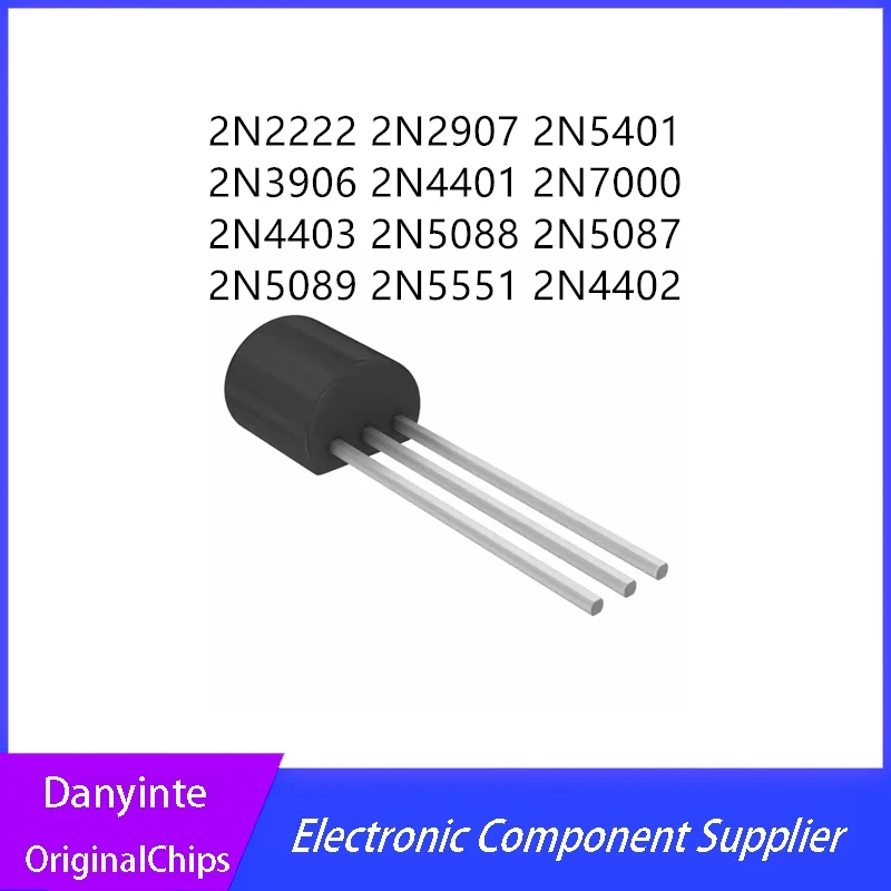 Nuovo Originale 2N2222 2N3904 2N2907 2N3906 2N4401 2N4403 2N5088 2N5089 2N5551 2N5401 2N7000 2N5087 2N4402 To-92
