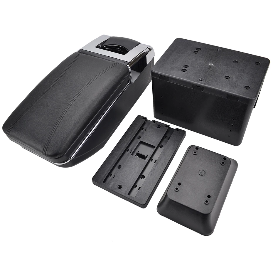 Reposabrazos Para Consola Central De Coche, Caja De Almacenamiento Para Reposabrazos Central, Color Negro, Apto Para Mitsubishi Pajero IO, Pajero Pinin, Montero IO (1998-2006