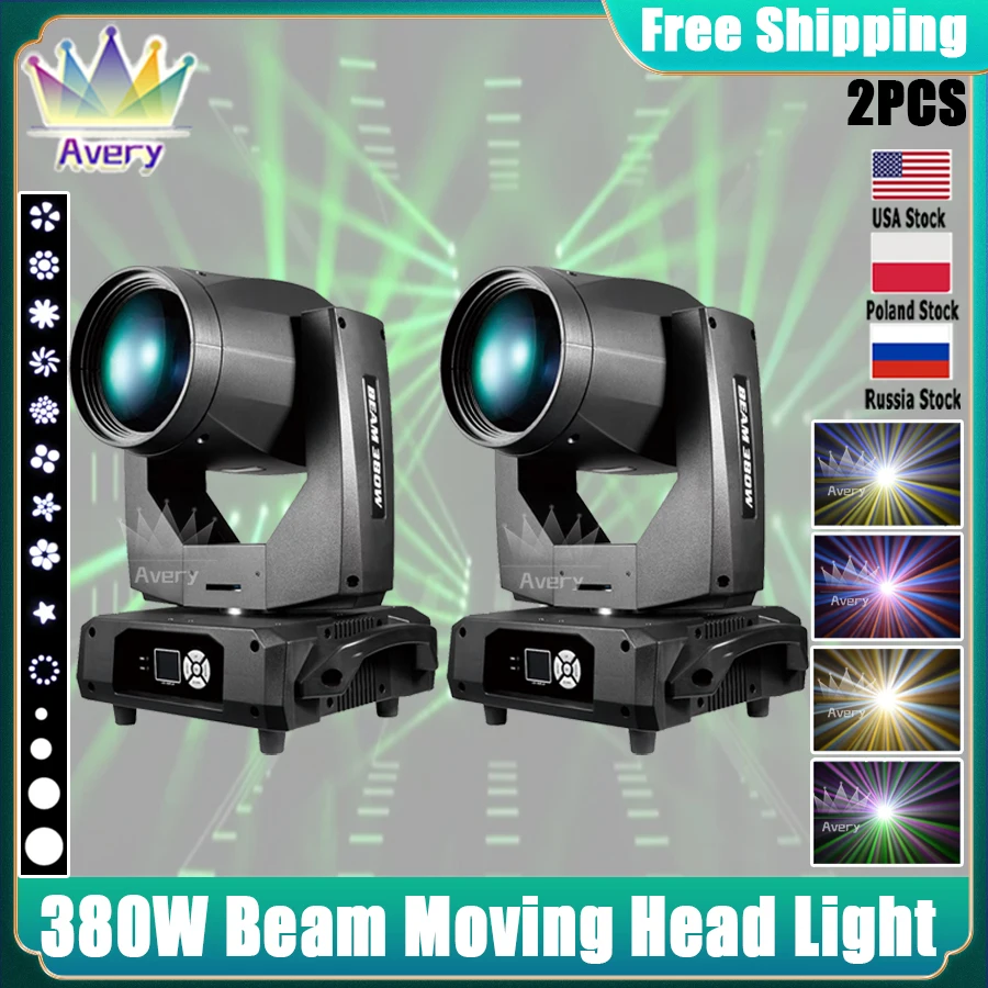 

0 Tax 2Pcs New 20R 380W Waterproof Beam Moving Head Light IP65 DMX512 Sound Control DJ Disco Music Party Bar Stage Lights Moving