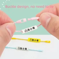 Étiquette personnalisée imperméable pour chaussures de bébé, cartable, gobelet, vêtements, étiquette de nom, cordon, anneau de nom pour bébé, étiquette de nom pour enfants, pendentif 3