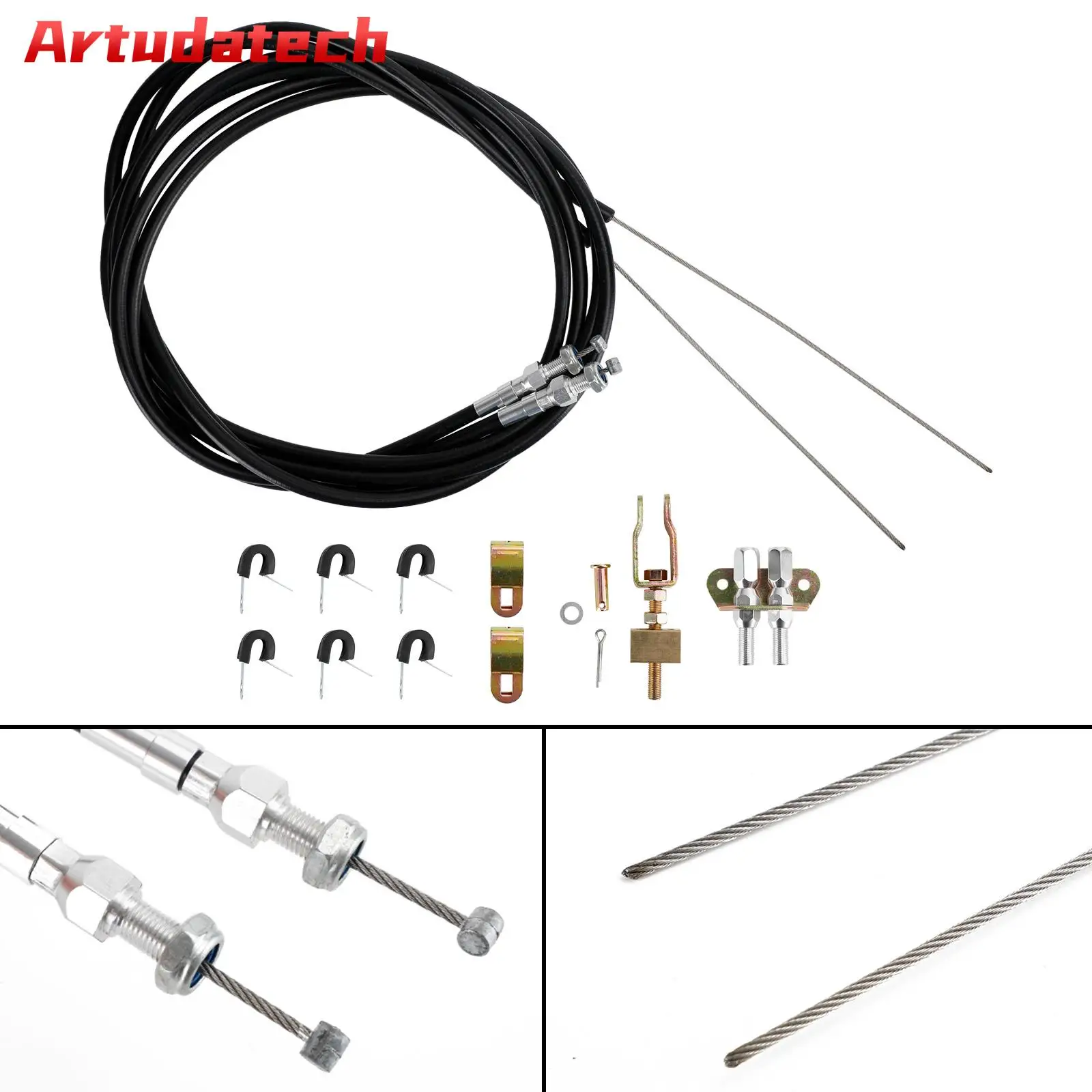 Artudatech CPP Universal Rear Parking Brake Emergency E-Brake Cable Fit Wilwood 330-9371