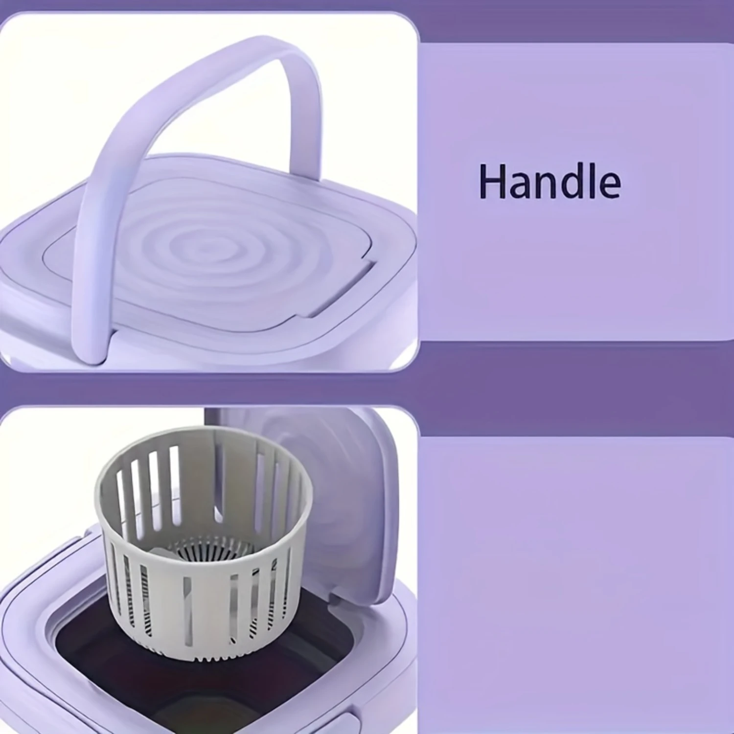 8L Portable Mini Washing Machine-Foldable & Automatic for Efficient Cleaning of Clothes & Small Garments-Ideal for Apartment
