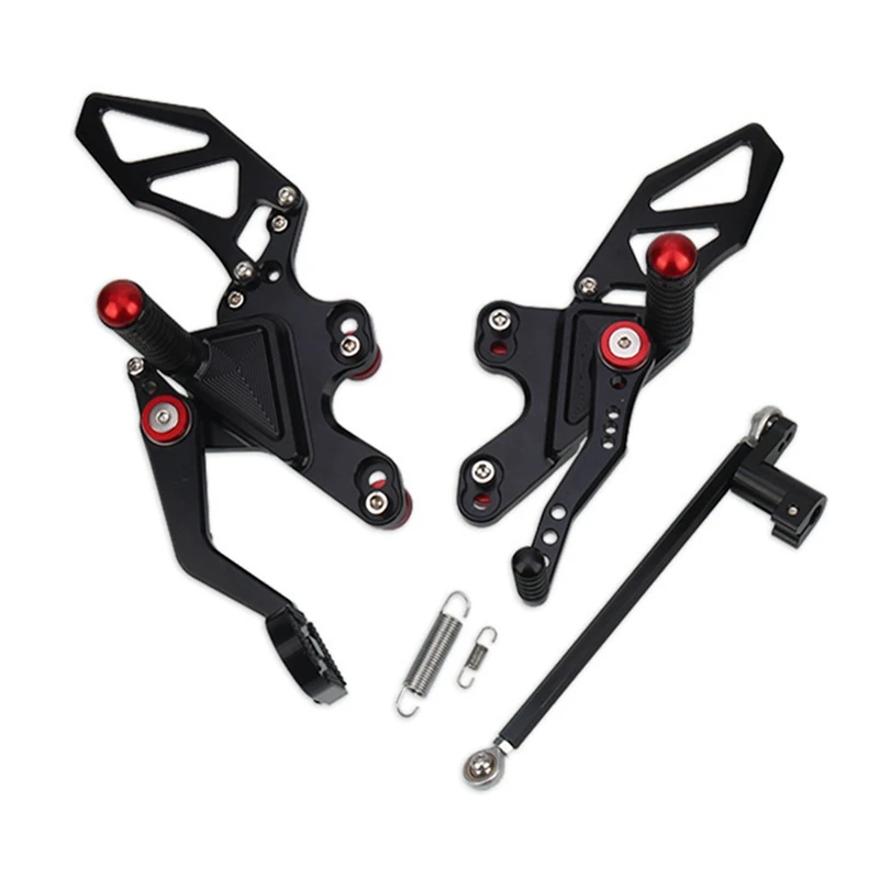 

Motorcycle Pedal Bracket Adjustable Rearset Footrests Foot Rest Pegs Pedals For Honda CBR650R/F CB650R/F