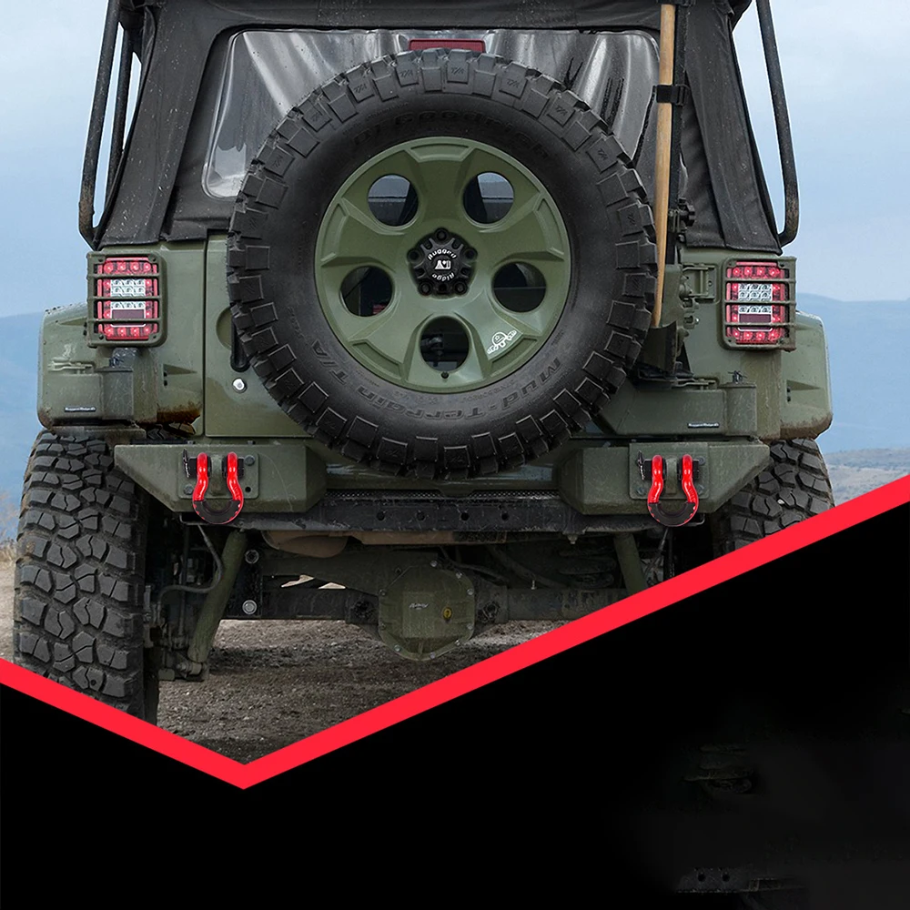 1 Pcs 8T Off-road Trailer Hitch RV Trailer U-hook Trailer Hitch Front And Rear Pull Rod Towing Hook Transportation Rescue Tool