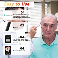 Nettoyeur visuel de cire d'oreille avec caméra, Endoscope d'élimination du cérumen en toute sécurité avec caméra de 5M, Otoscope lumineux, outils de nettoyage des oreilles, soins des oreilles 5