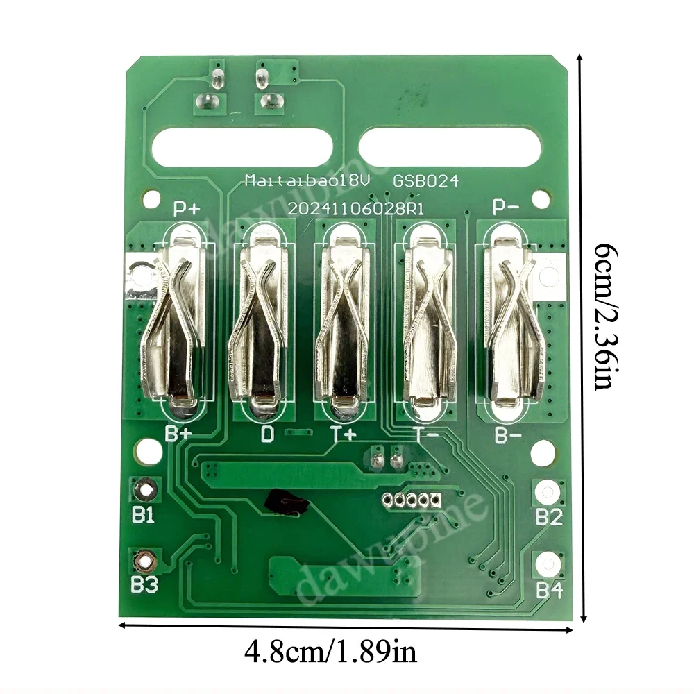 Metabo 10*18650 18V 리튬 이온 배터리 케이스 충전 보호 회로 기판 PCB LED 표시기 박스 하우징
