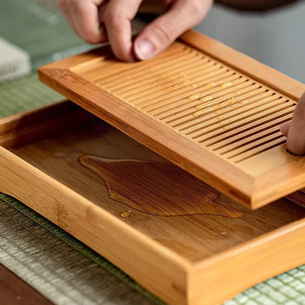 Simple Tea Trays Bamboo Water Drain Tea Tray Set Dry Brewing Table Kung Fu Set Drawer Chinese Room Table Home Board for tea tray,tea set