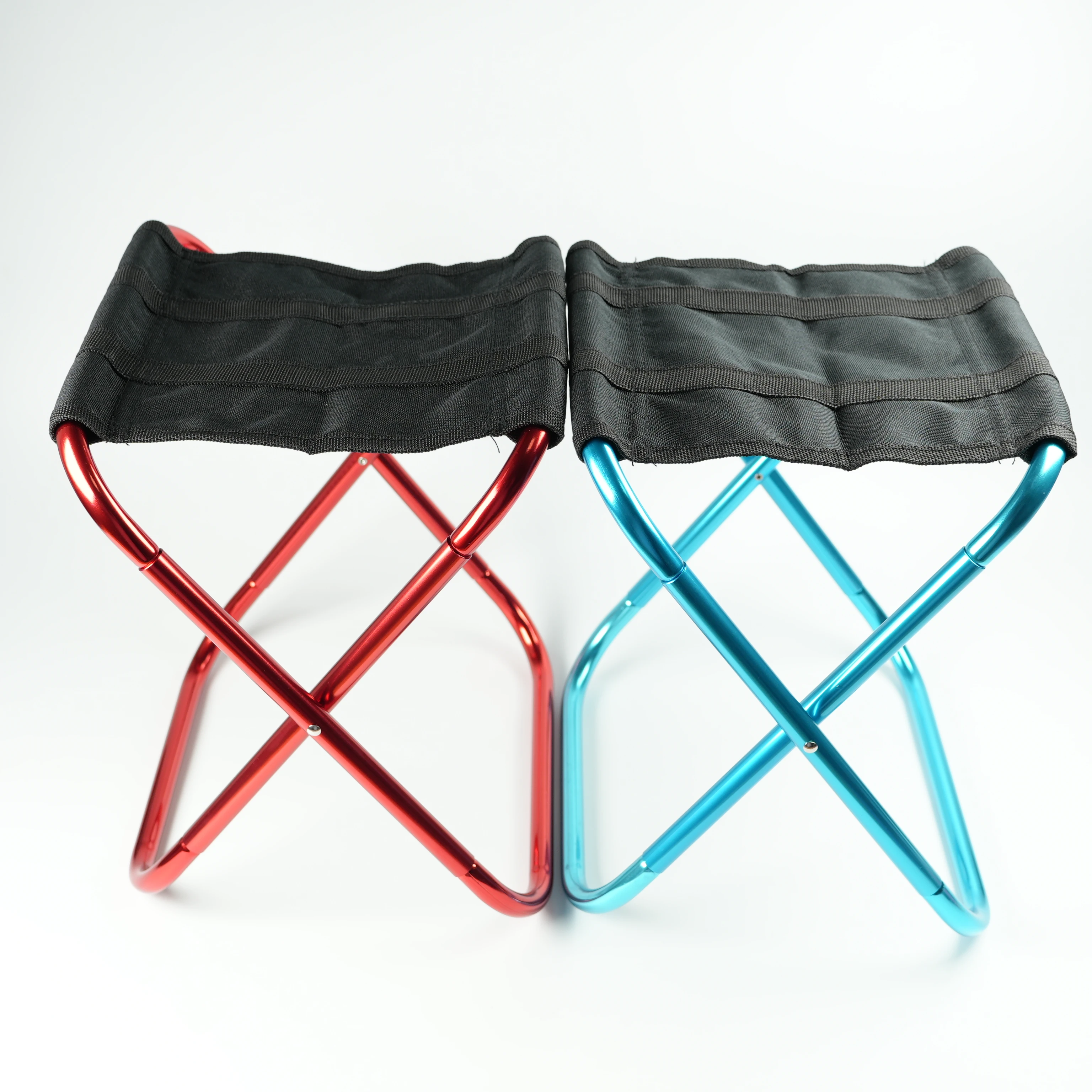 Outdoor aluminum alloy portable folding picnic camping stool MIni storage fishing chair