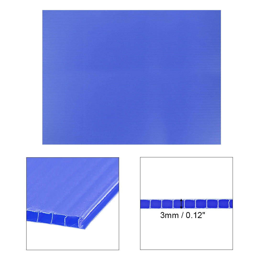 5Pcs 30cmx40cm Corrugated Plastic Sheets 3mm Thick Blank Yard Lawn Signs Waterproof Sign Blank Corrugated Board Decorative Plate