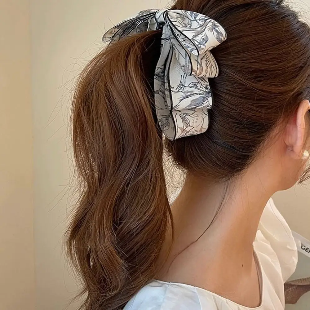 

Bowknot Bow Banana Clip Cute Hair Clip Ribbon Vertical Clip Hairpin Hair Claw Ponytail Hold