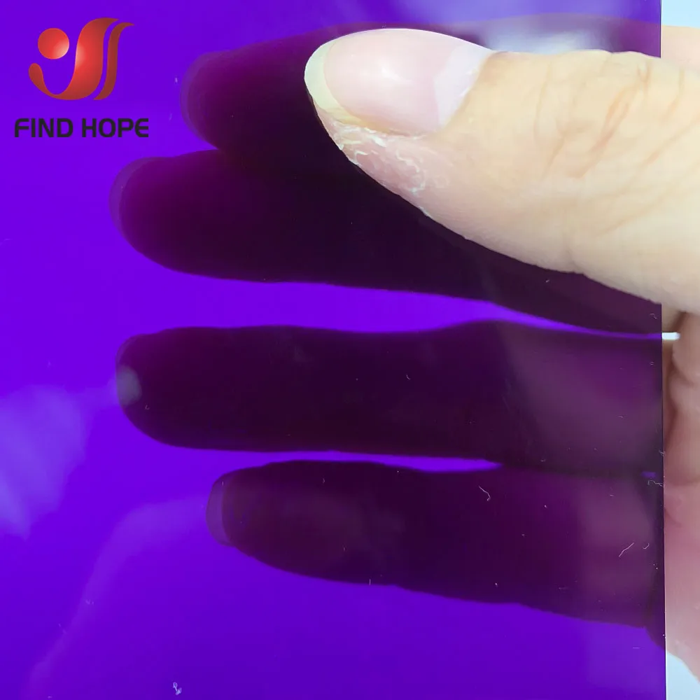 Description Picture 4 of item7pcs Bundle 7Colors Pack of Colorful Transparent Window Film Self Adhesive Glass Decoration Tint A4(20cm*30CM) Sample