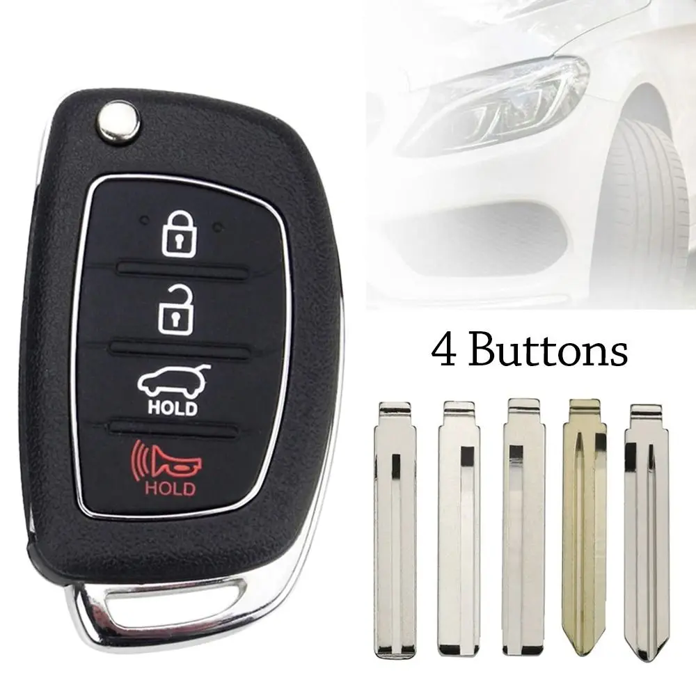 

ABS Car Flip Key Accessories 315/433mhz ID46 Chip Car Remote Key Replacement Remote Key for Hyundai Accent
