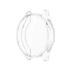 Protective Soft TPU Bumper Shell with Screen Protector for Smartwatch - Anti - Fall Case Cover Accessories (Transparent)