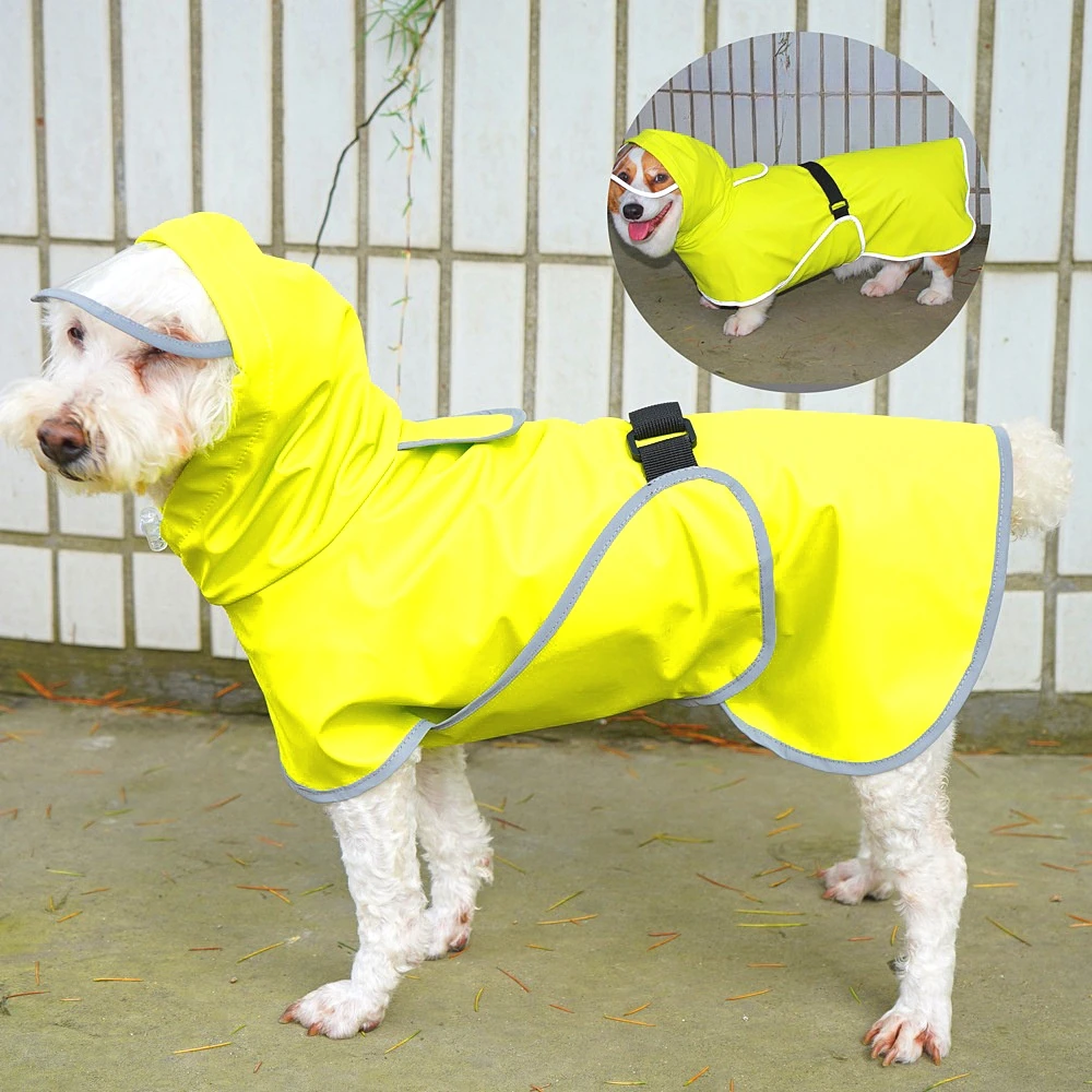 Imperméable pour petit, moyen et grand chien, vêtements pour animaux de compagnie, protège le ventre, All Ssive Corgi, Teddy Law, Everak Rain