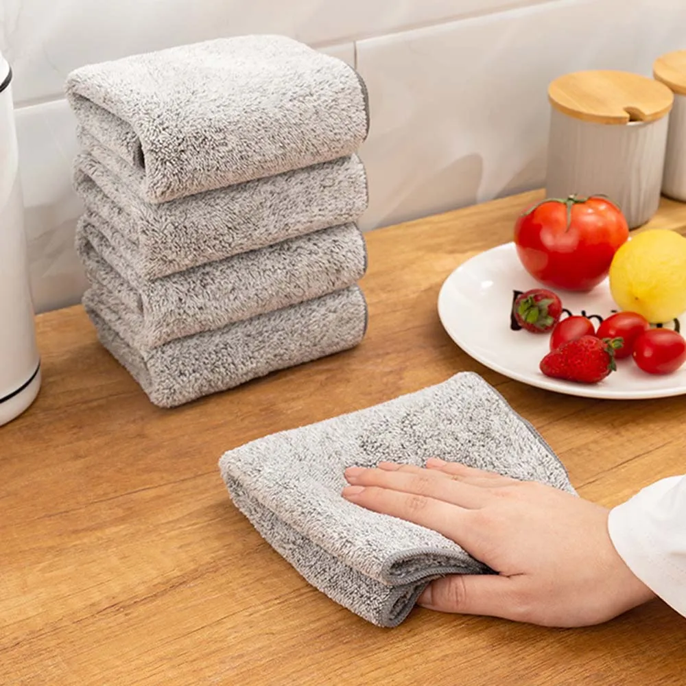 

Microfiber Kitchen Anti-grease Super Absorbent Kitchen Wiping Rag Rags Dish Cloth Cleaning Cloth Dish Towel