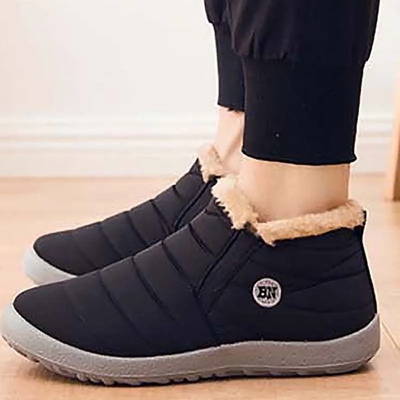 Men's Waterproof Snow Hiking Boots - Winter Outdoor Platform Footwear