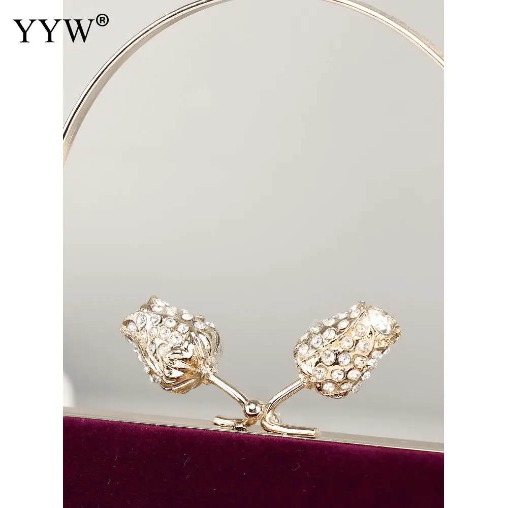 For Women Fashion Leaf Clasp ClutchesLadies Gala Party Dinner Clutch Chain Shoulder Handbags and Purses Ladies Chic Handbag