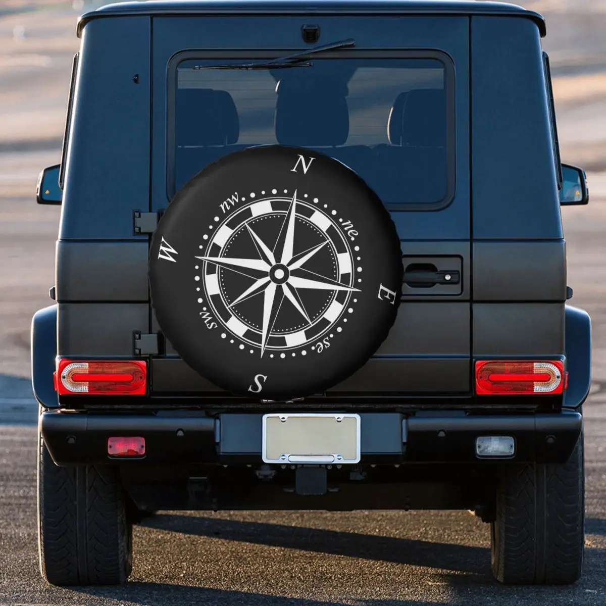 Compass Spare Tire Cover Universal for Honda CRV Jeep RV SUV 4WD 4x4 Navigation Car Wheel Protector Covers 14 15 16 