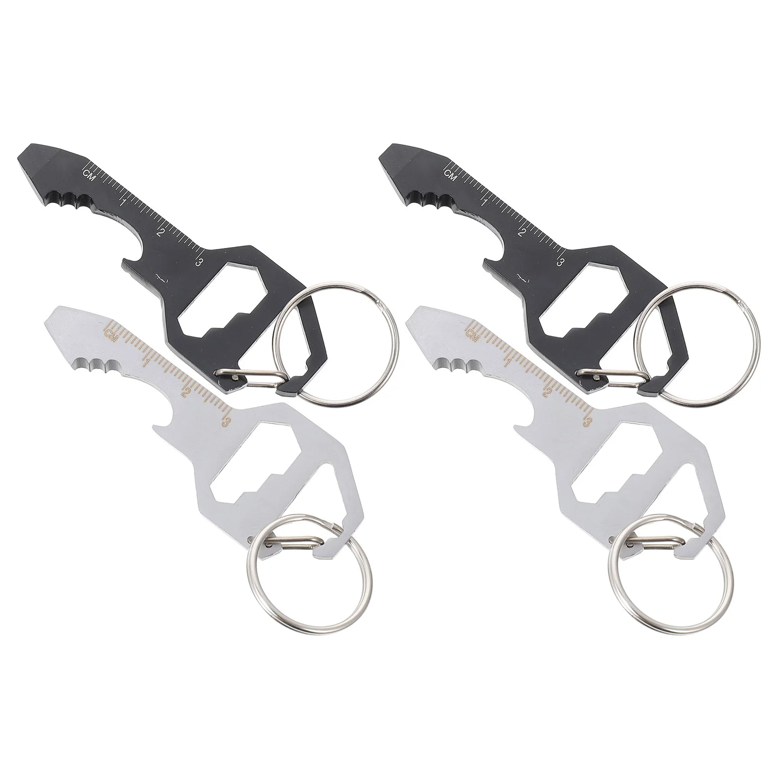 

Multifunctional Keychain Multi-functional Opener Bottle Keyring Beer Portable Rings