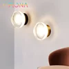 Modern Round Wall Lamp LED Acrylic Wall Light Sconce Living Room Aisel Corridor Bedroom Bathroom Home Decoration Indoor Lighting 2