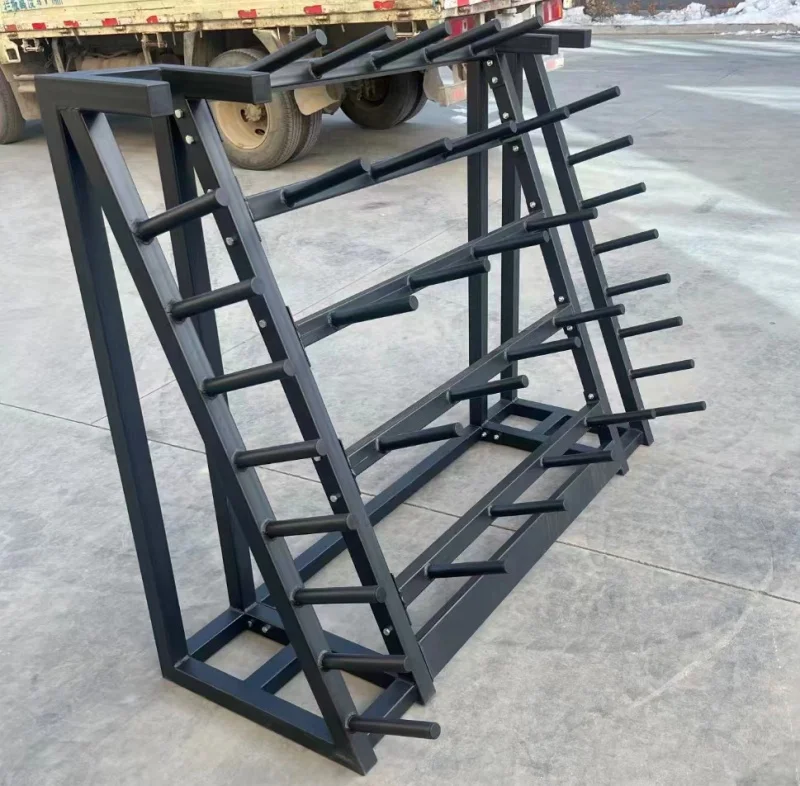 Factory Wholesale Fitness Gym Equipment 30 Sets Multifunctional rack for Barbell bump plate Rack 2