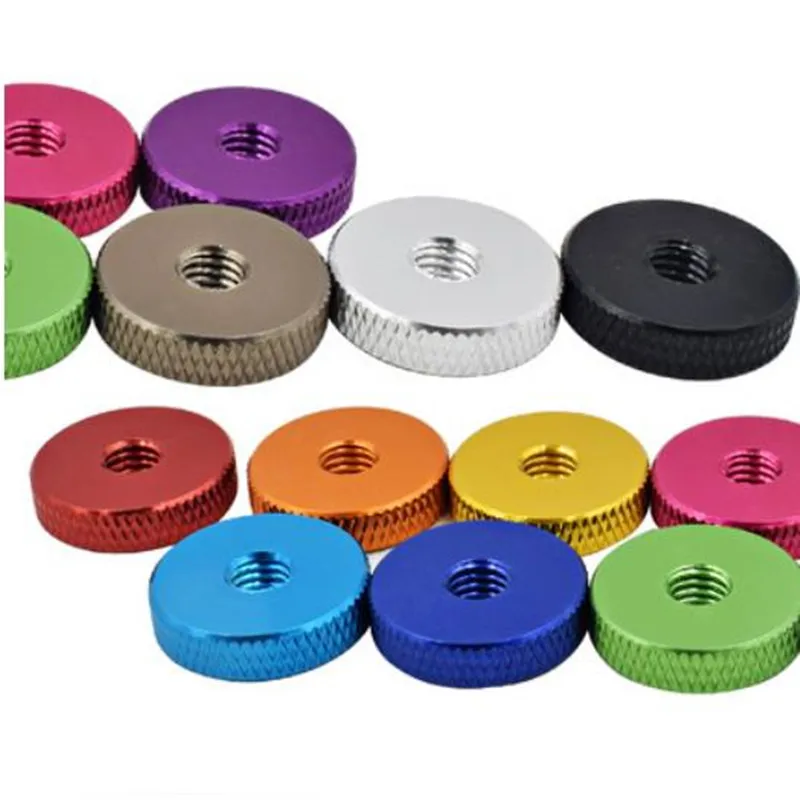 10pcs Knurled aluminum nut M3 M4 M5 M6 Aluminum Knurled Thumb Nut