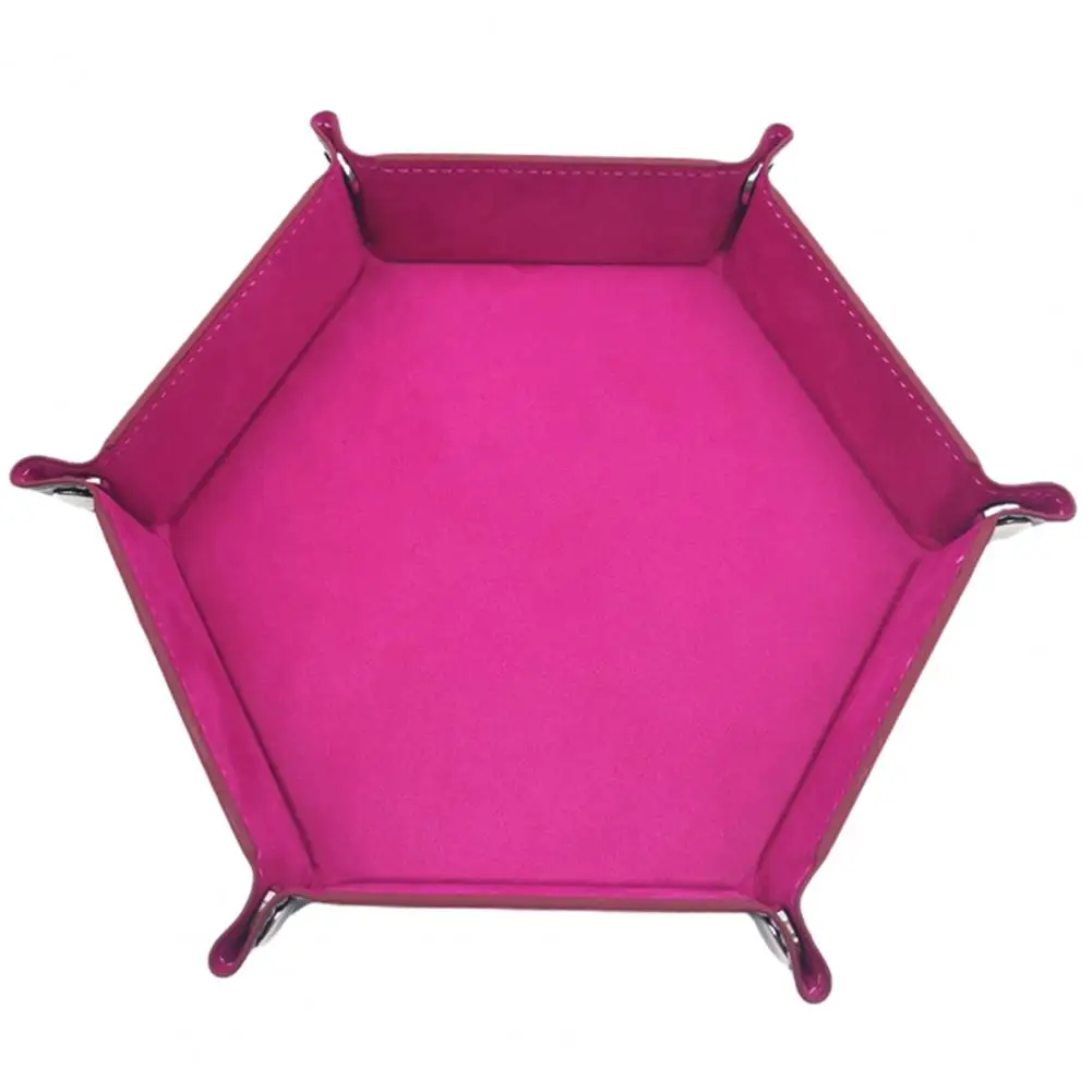 Storage tray Bamboo organizer tray Jewelry storage tray Storage Tray Foldable Large Capacity Faux Leather Assorted Dice Shape Organizer Holder Household Supplies